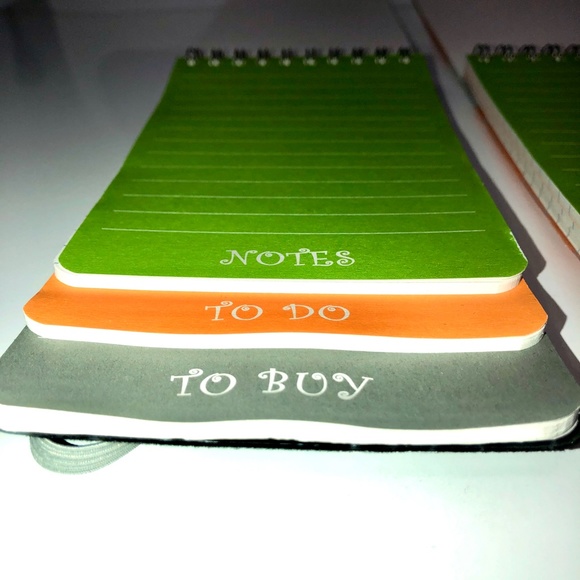 SKYHIGH Set of 5 Mini Journals + Note Pads Flocked Floral Butterflies Lined NEW! - Picture 11 of 14